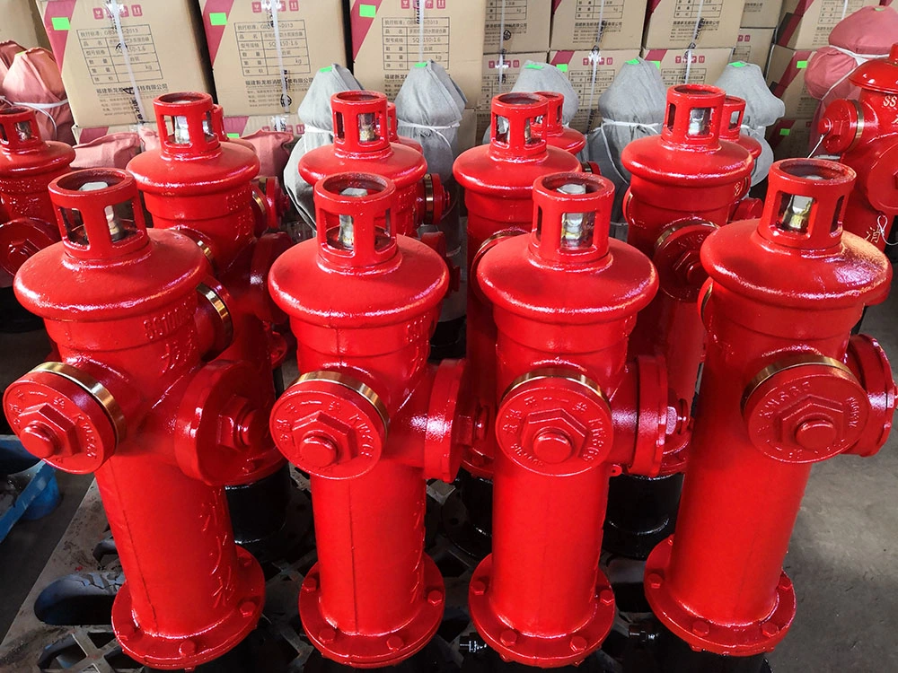 Factory Price High Quality DN150 6′′ 3 Way Fire Hydrant Valve Outdoor