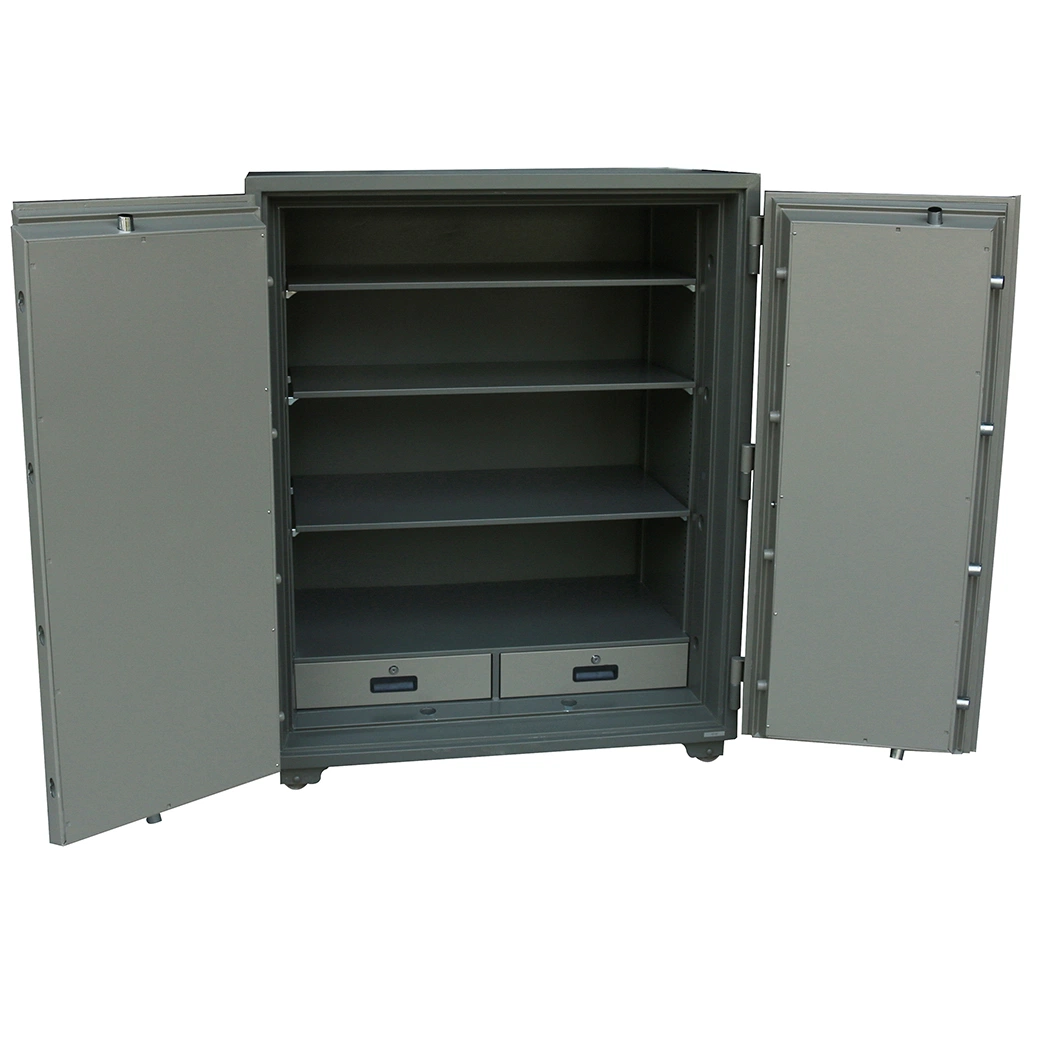 Fireproof Safe, Double Doors Fire Resistant Safes Cabinet for Banks Office