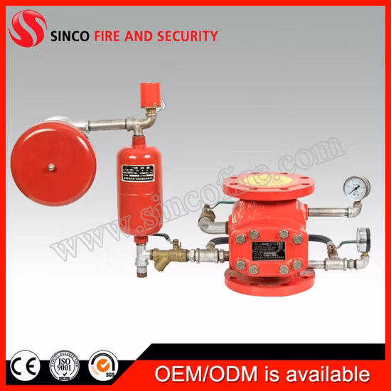 Type de bride en fonte ductile, prix d'usine, clapet anti-retour d'alarme humide pour la protection incendie